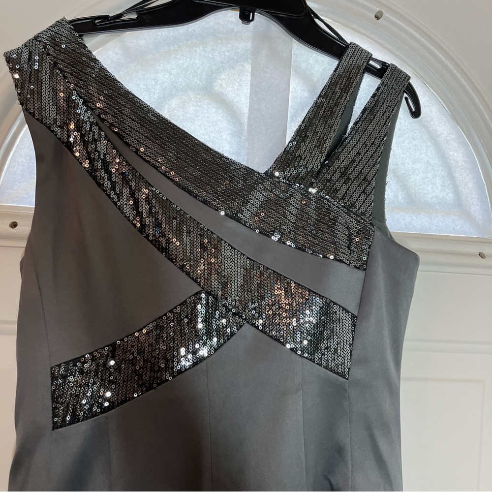 Signature by sangria gray dress size 8 - Picture 6 of 9